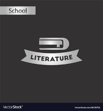 Black and white style icon literature lesson vector image