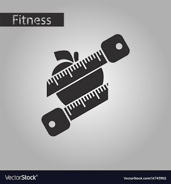 Black and white style icon logo diet vector image