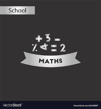 Black and white style icon math lesson vector image