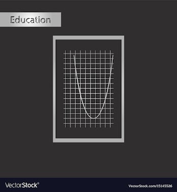Black and white style icon mathematics graph vector image