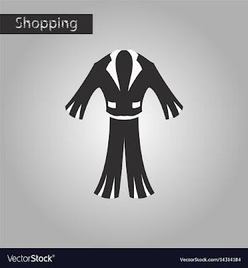 Black and white style icon men suit vector image