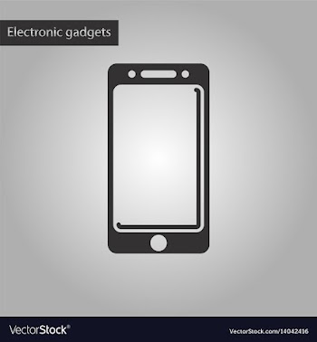 Black and white style icon mobile phone vector image