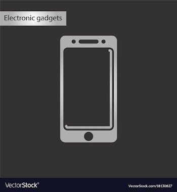 Black and white style icon mobile phone vector image