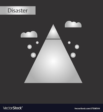 Black and white style icon mountain stones fall vector image