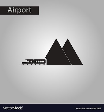 Black and white style icon mountain train vector image