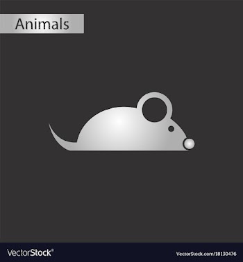 Black and white style icon mouse vector image