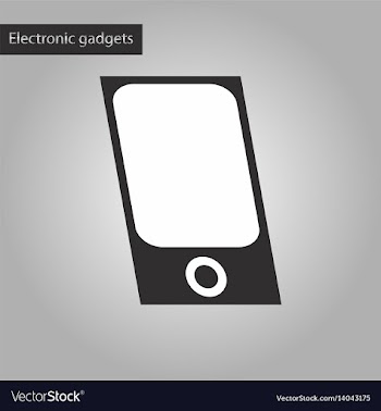 Black and white style icon mp3 player vector image