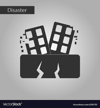 Black and white style icon natural disaster vector image