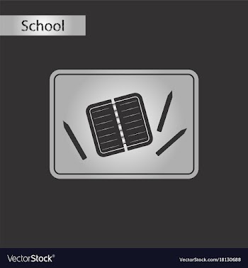 Black and white style icon notebook pencil table vector image