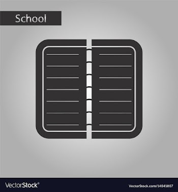 Black and white style icon notebook vector image