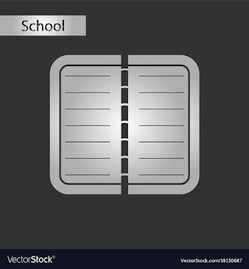 Black and white style icon notebook vector image