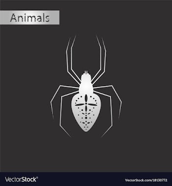 Black and white style icon of araneus vector image