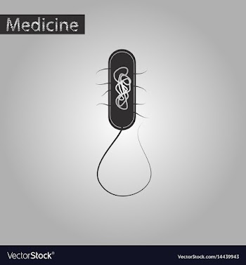 Black and white style icon of bacteria vector image