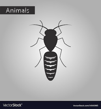 Black and white style icon of bee vector image