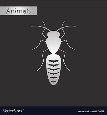 Black and white style icon of bee vector image
