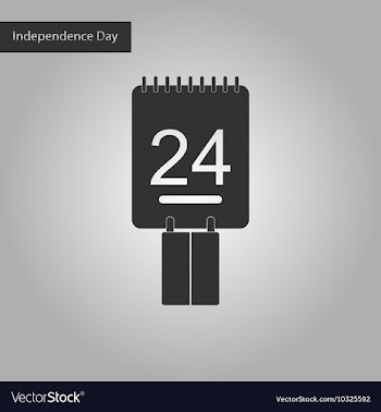 Black and white style icon of calendar Ukraine vector image