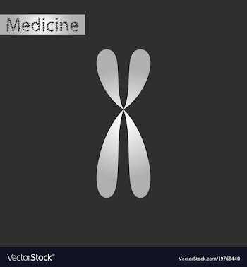 Black and white style icon of chromosome vector image