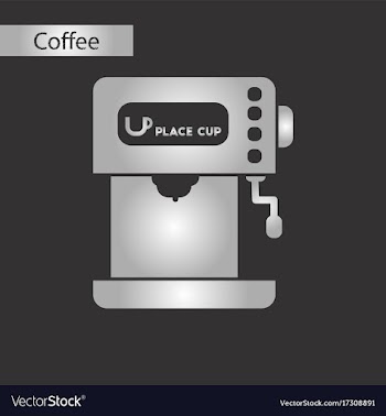 Black and white style icon of coffee electronic vector image