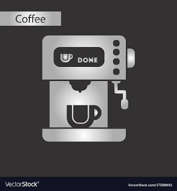 Black and white style icon of coffee electronic vector image