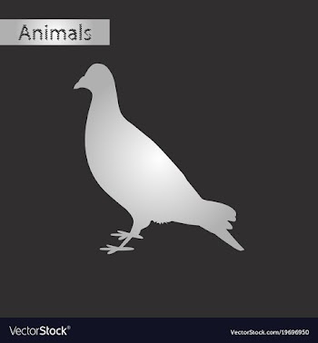 Black and white style icon of dove vector image