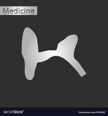 Black and white style icon of ear vector image