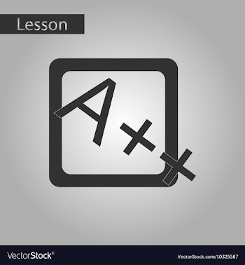 Black and white style icon of exam score excellent vector image