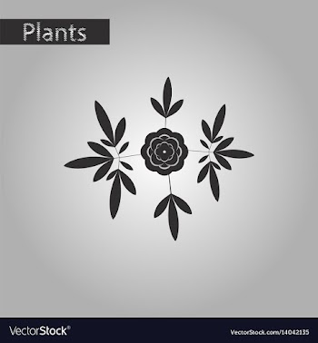 Black and white style icon of flower paeonia vector image