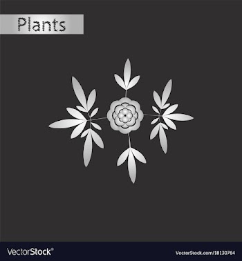 Black and white style icon of flower paeonia vector image