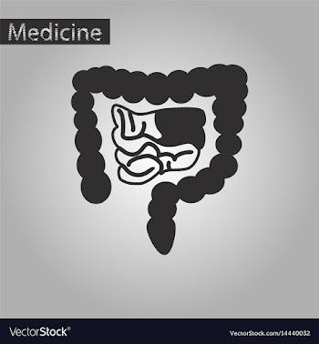Black and white style icon of gastrointestinal vector image