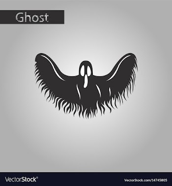 Black and white style icon of ghost vector image