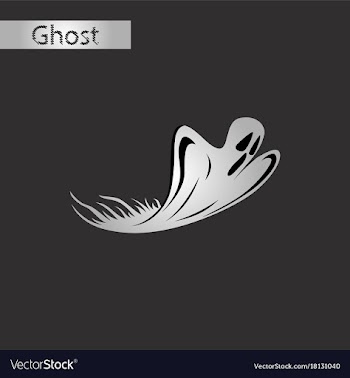 Black and white style icon of ghost vector image