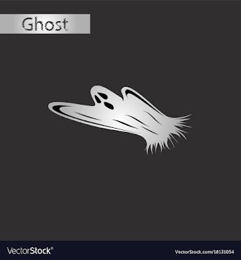 Black and white style icon of ghost vector image