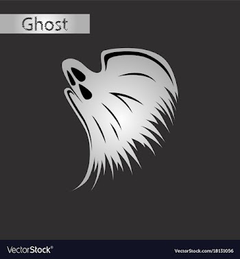 Black and white style icon of ghost vector image
