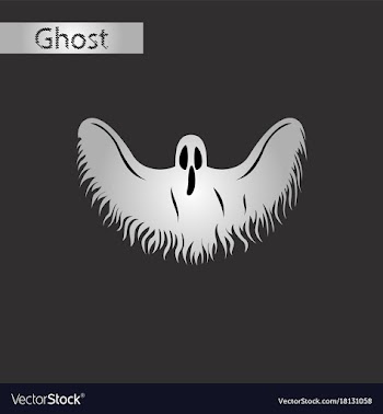Black and white style icon of ghost vector image