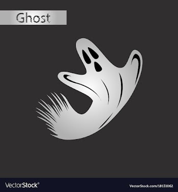 Black and white style icon of ghost vector image