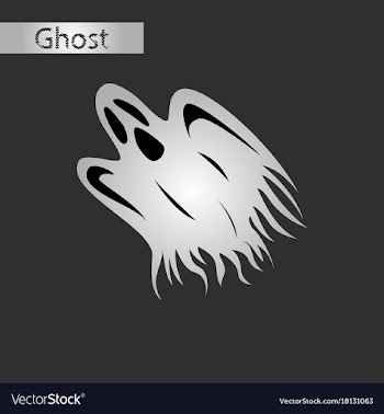Black and white style icon of ghost vector image