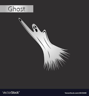Black and white style icon of ghost vector image
