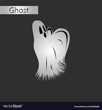 Black and white style icon of ghost vector image