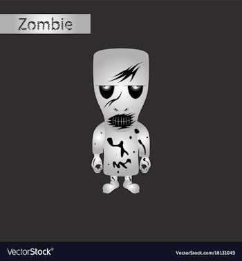 Black and white style icon of halloween monster vector image