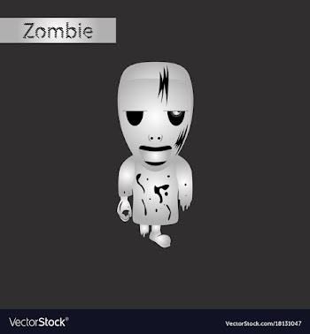 Black and white style icon of halloween monster vector image