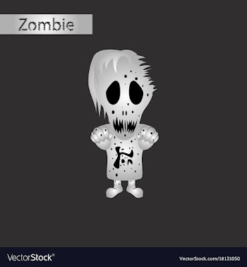 Black and white style icon of halloween monster vector image