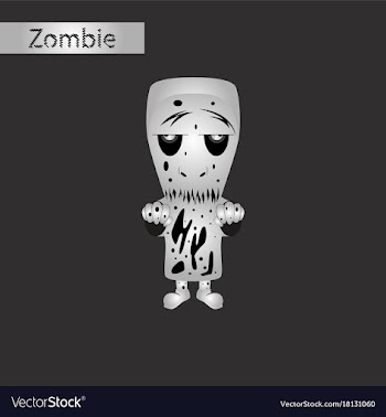 Black and white style icon of halloween monster vector image
