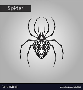 Black and white style icon of halloween spider vector image