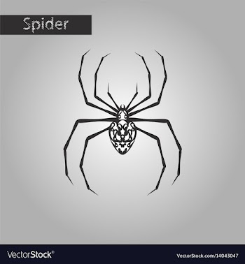 Black and white style icon of halloween spider vector image