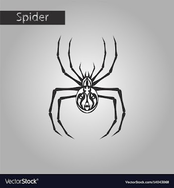 Black and white style icon of halloween spider vector image
