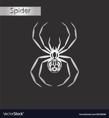 Black and white style icon of halloween spider vector image