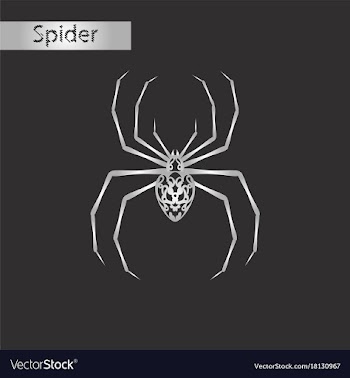 Black and white style icon of halloween spider vector image