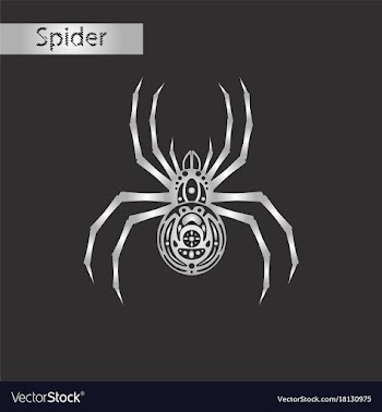 Black and white style icon of halloween spider vector image