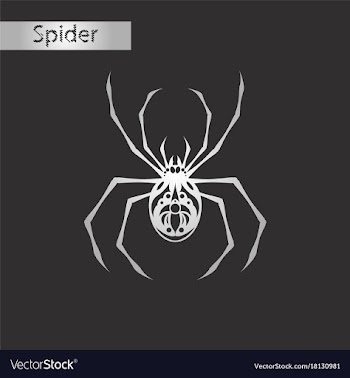 Black and white style icon of halloween spider vector image