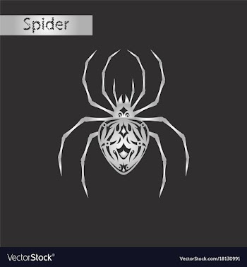 Black and white style icon of halloween spider vector image